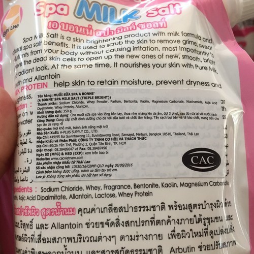Muối tắm sữa bò A Bonne Thái Lan - Muối tắm tẩy tế bào chết, trắng da - Hàng nhập khẩu có tem phụ