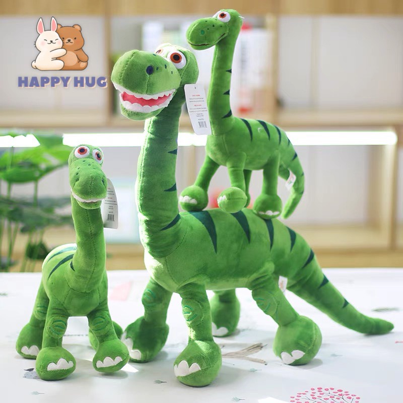 Thú bông khủng long xanh lá siêu đẹp, vỏ nhung mịn cao cấp - Happy Hug