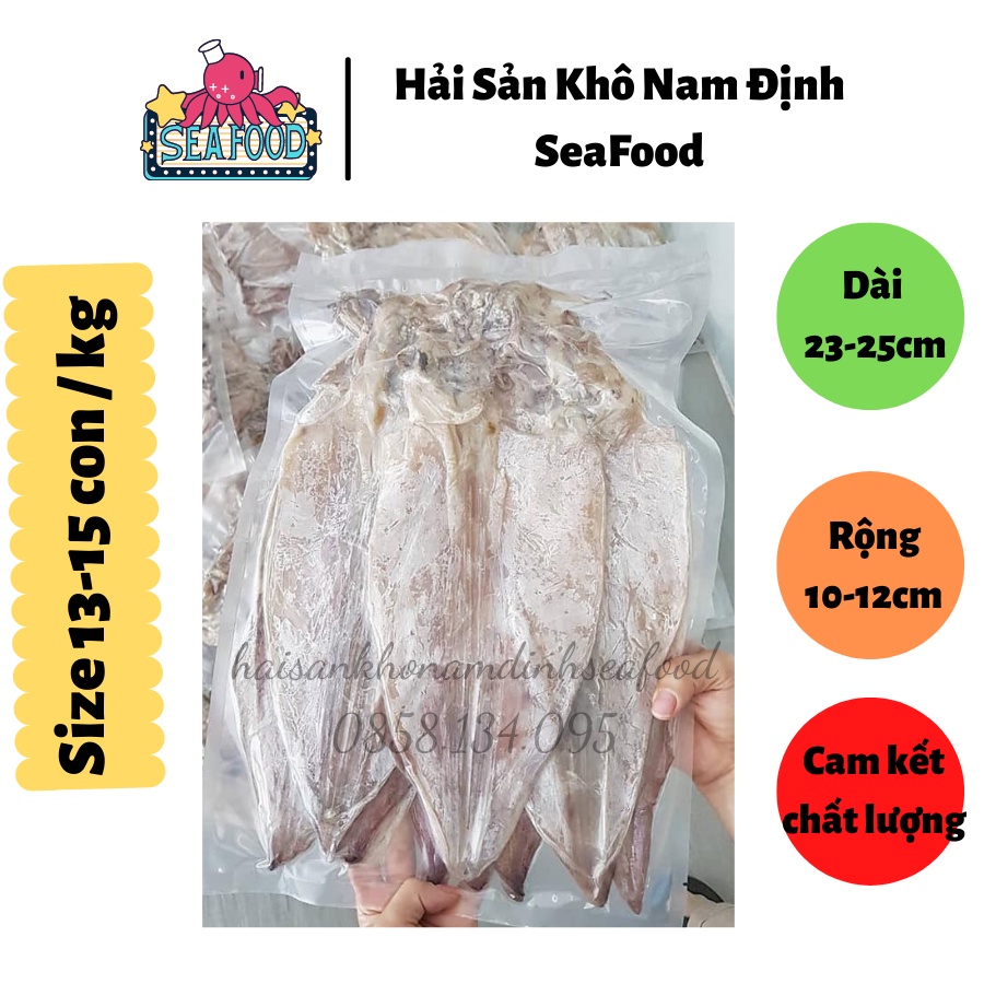 set 4 con mực khô size 13-15con/kg SeaFood loại to ngon , dày mình, hút chân không y hình | BigBuy360 - bigbuy360.vn