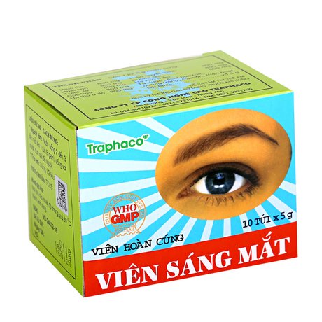 Viên Sáng Mắt Traphaco 10 túi x 5g viên hoàn cứng