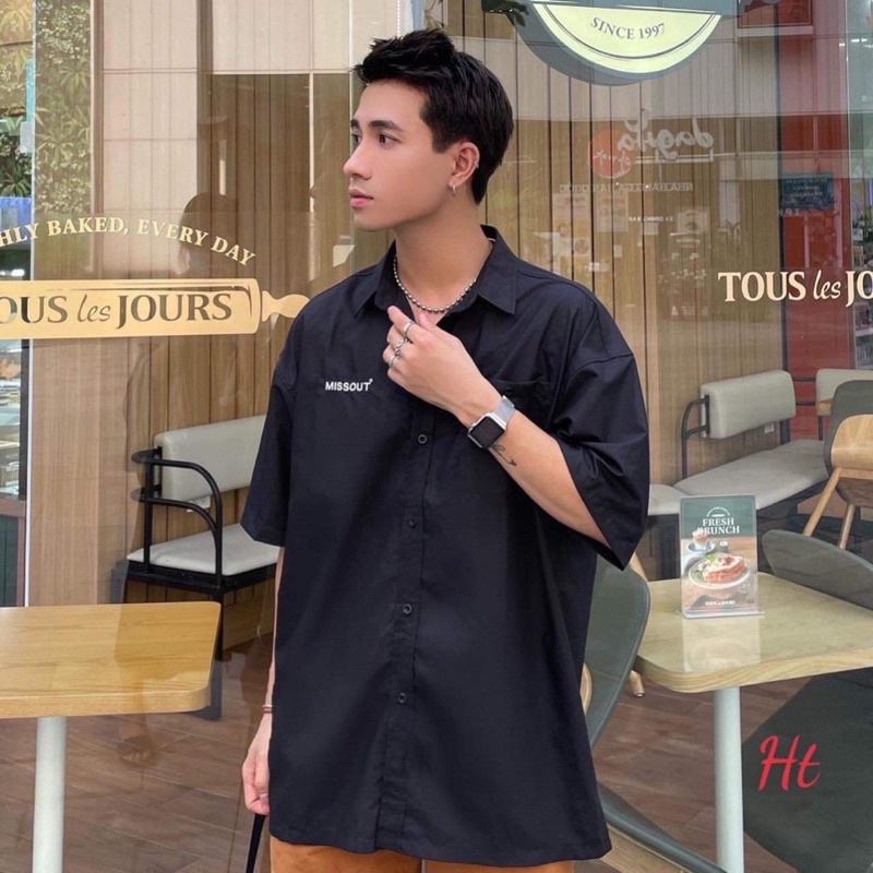 Áo sơ mi chữ Miss H2
