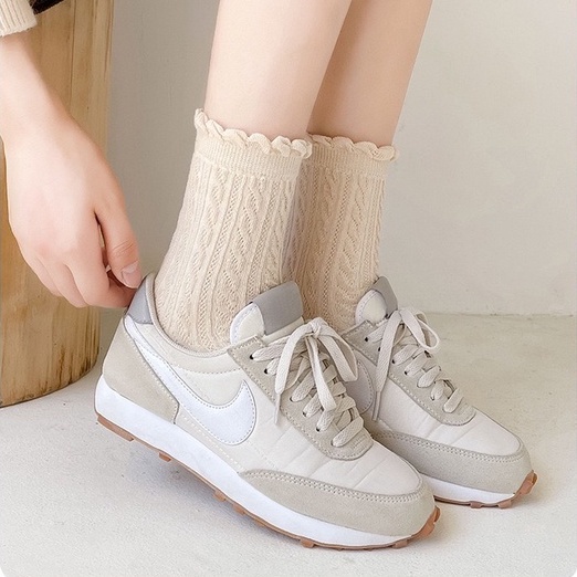 1 Đôi Tất Chân Màu Nâu Trơn Cho Phụ Nữ Mang Thai