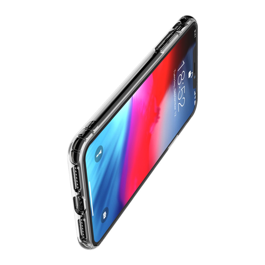 Ốp điện thoại TPU hiệu Baseus chống bụi có túi khí an toàn dành cho iPhone X / X 5.8 inch