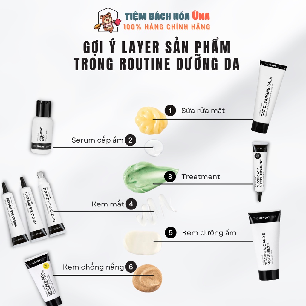 Kem dưỡng ẩm vitamin B, C và E - THE INKEY LIST