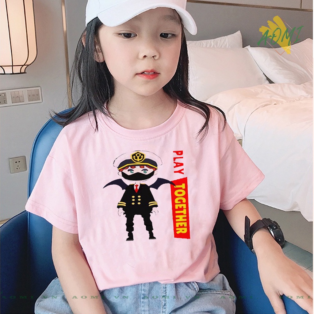 ÁO THUN Play Together UNISEX PHÔNG HỒNG TAY NGẮN NAM NỮ GIA ĐÌNH CẶP ĐÔI SIZE TRẺ EM BÉ TRAI GÁI AOMIVN