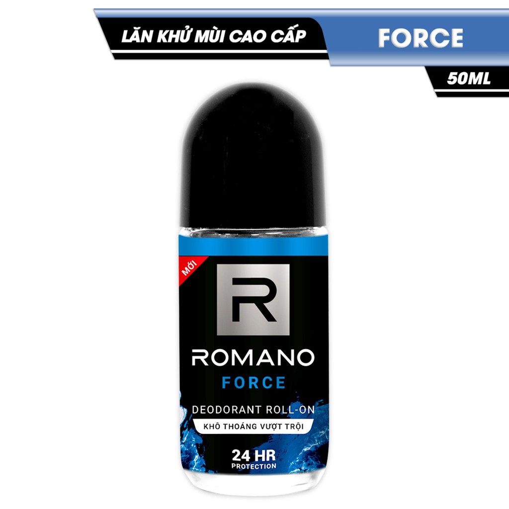 Romano - Lăn khử mùi Force 50 ml + Tặng dầu gội sạch gàu 60 g