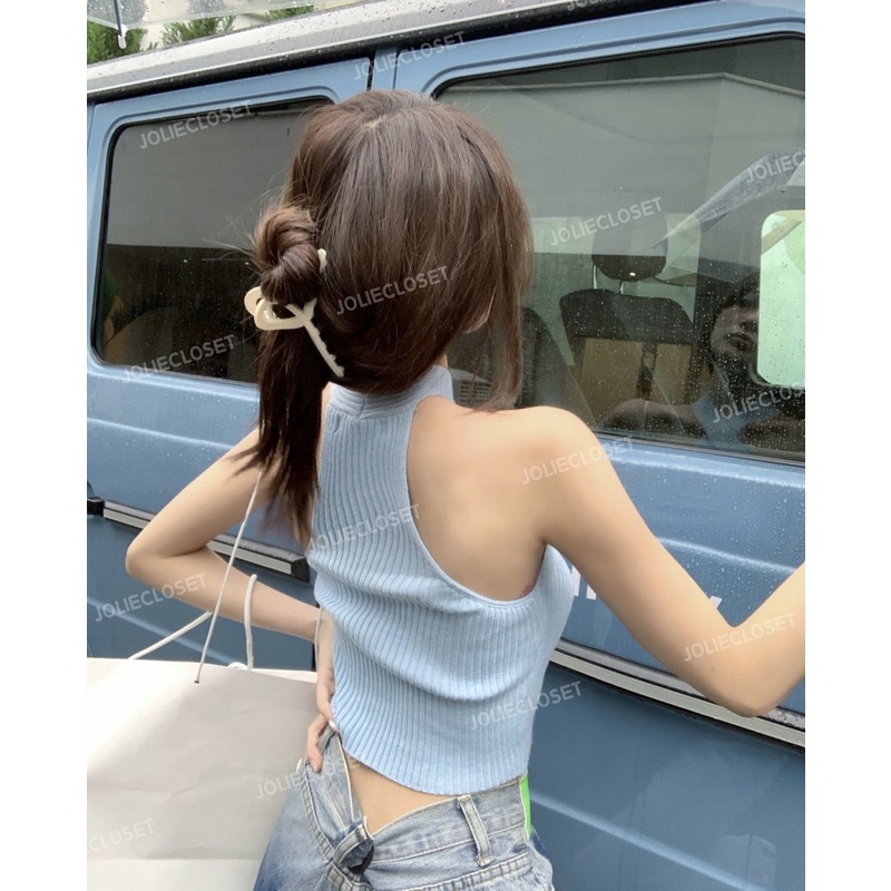 Áo thun croptop không tay, Áo croptop dáng ôm body sexy, nhiều màu, chất thun siêu co giãn