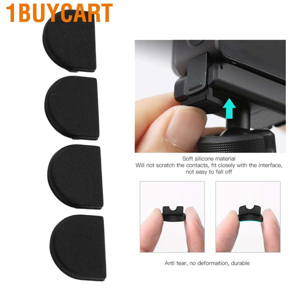 Set 1buycart 4 nút silicon mềm khóa cố định chống rơi an toàn cho camera hành trình 2