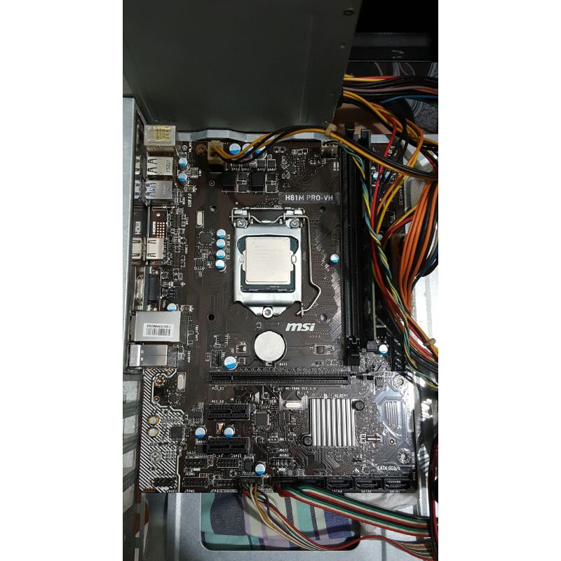 main H81 MSI H81M PRO-VH cpu g3258 socket 1150, ram 4gb