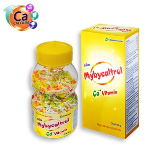 Cốm bổ sung canxi và vitamin cho trẻ em  Mybycaltrol - Chai 40 gam [CHÍNH HÃNG - GIÁ GỐC]
