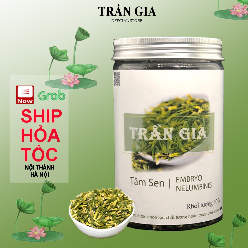 Trà Tâm Sen (Tim Sen) Sấy Khô Hàng Cao Cấp Chữa Mất Ngủ, Tốt Cho Tim Mạch Hộp 100gr