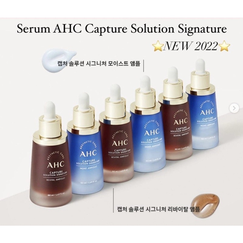 Mẫu mới 2022) Tinh Chất Dưỡng AHC Capture Solution Signature Cải Tiến –  Bicicosmetics