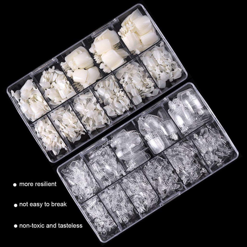 Hộp 550 Móng Chân Giả Chuyên Nghiệp