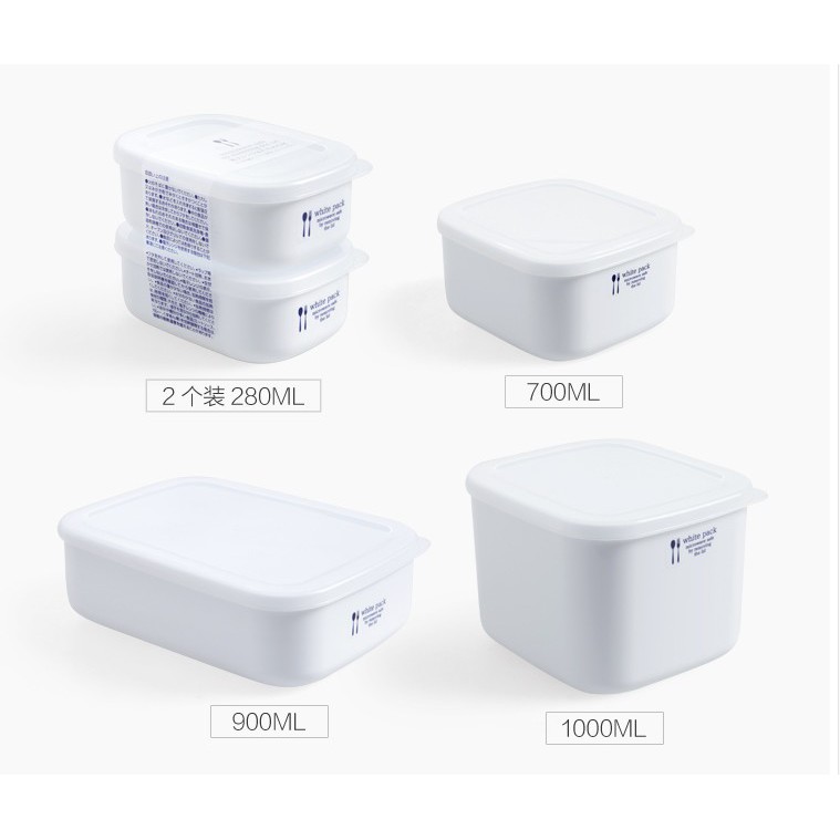 Hộp nhựa đựng thực phẩm white pack hàng Nhật