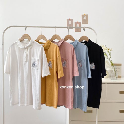 Polo nữ áo thun polo dễ thương chất cotton thoáng mát XONXEN SHOP free size mã 1125