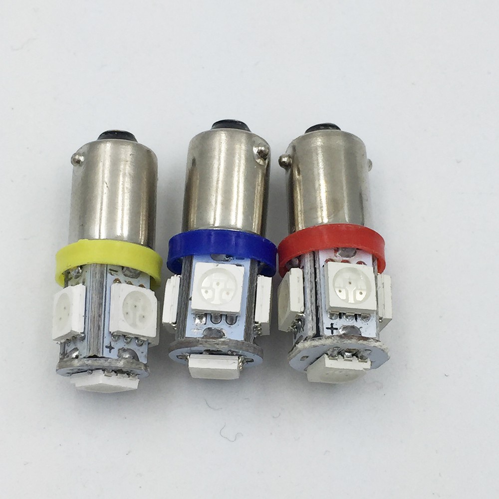 Bộ 2 bóng đèn BA9S 5050 5smd H6W T11 T4W 5smd 24V chất lượng cao cho xe hơi