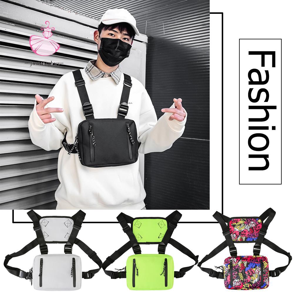 Túi đeo chéo trước ngực vải oxford thời trang phong cách hiphop đường phố dành cho nam | BigBuy360 - bigbuy360.vn