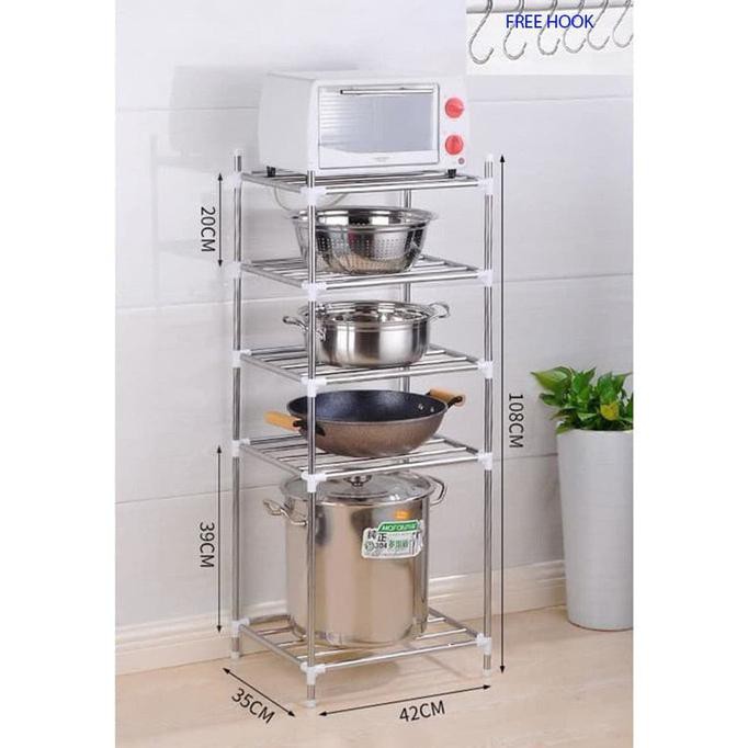 Kệ 5 Tầng R50 Đa Năng Cho Nhà Bếp | BigBuy360 - bigbuy360.vn