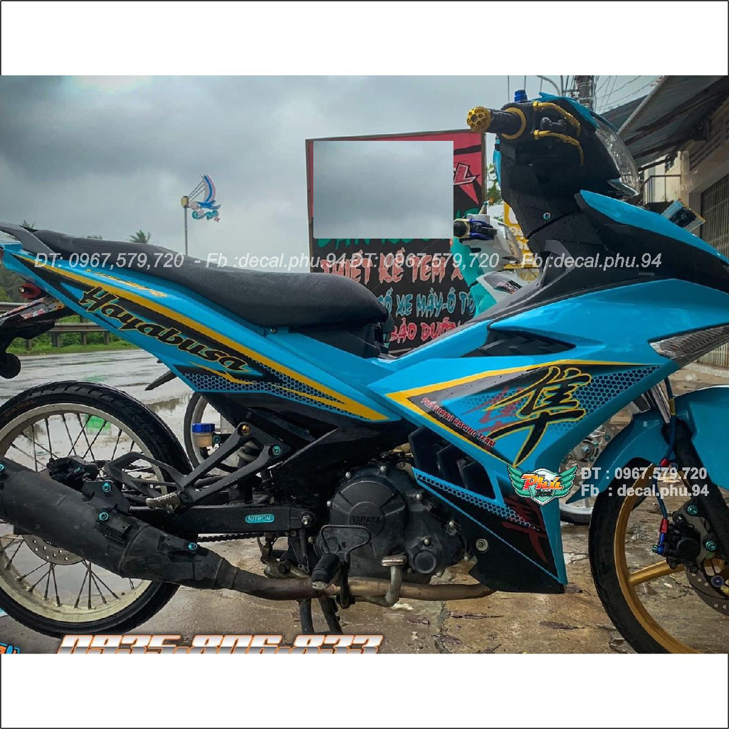 Tem Rời Exciter 150 Hayabusa xanh ngọc (J)