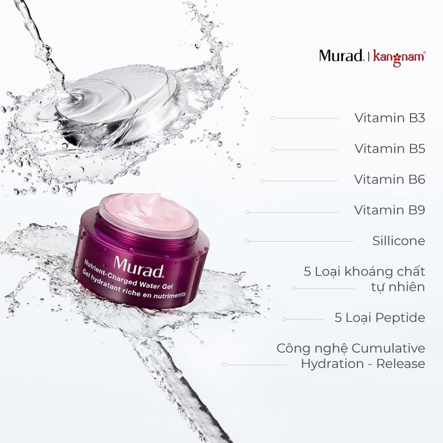 Tinh chất căng mọng Murad Hydro-Dynamic Quenching Essence 30ml Tặng Gel sạc nước Nutrient-Charged Water Gel 50ml