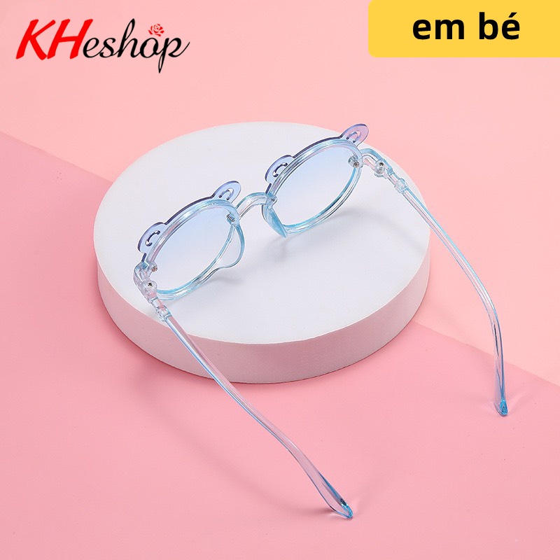 [Deal Siêu Hot] Kính trong suốt chống tia UV cho BÉ trai, gái hình Gấu hoạt hình dạo phố chụp hình cho Con Yêu mã Y6687