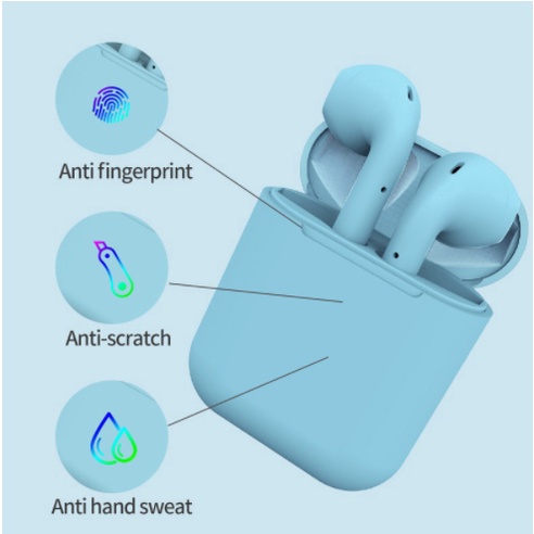 Tai Nghe Nhét Tai bluetooth Không Dây mini Thông Minh i12 Chất Lượng Cao