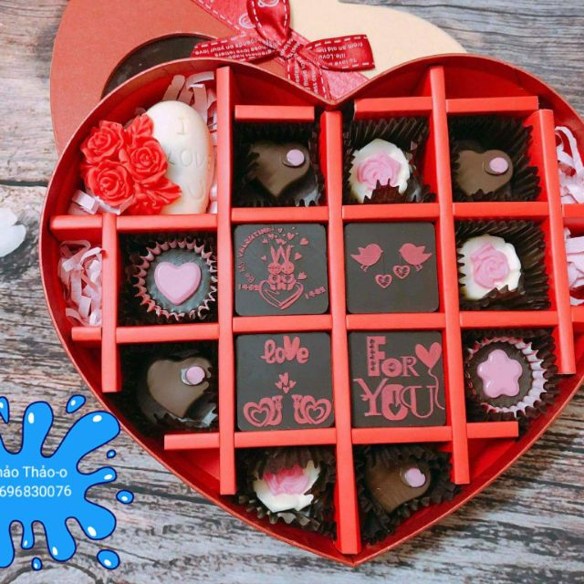 Compo 25 hộp đựng socola cho khách sỉ 870k