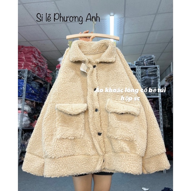 Áo khoác lông siêu ấm cho mùa đông lông cừu cao cấp phong cách hàn quốc.
