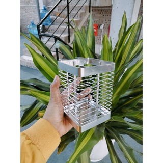 Ống đựng đũa inox Foodcom - Gắn vào kệ bát để bồn rửa