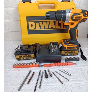 Máy khoan pin dewalt 118v không chổi than đầu auto