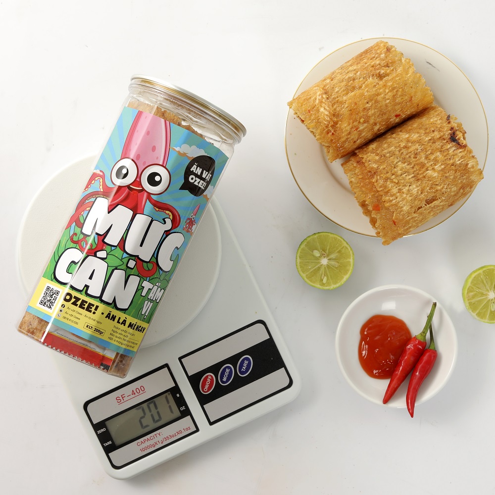 Mực cán tẩm gia vị Ozee hộp 200g, Ăn vặt Hà Nội - Ăn là mê ngay | BigBuy360 - bigbuy360.vn