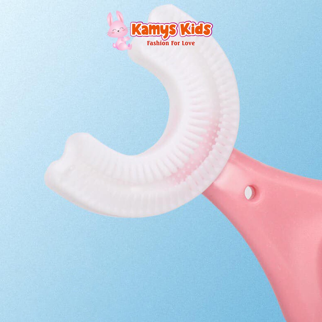 Bàn chải đánh răng chữ U KAMYS KIDS giúp bé vệ sinh răng miệng dễ dàng và sạch sẽ – >>> top1shop >>> shopee.vn