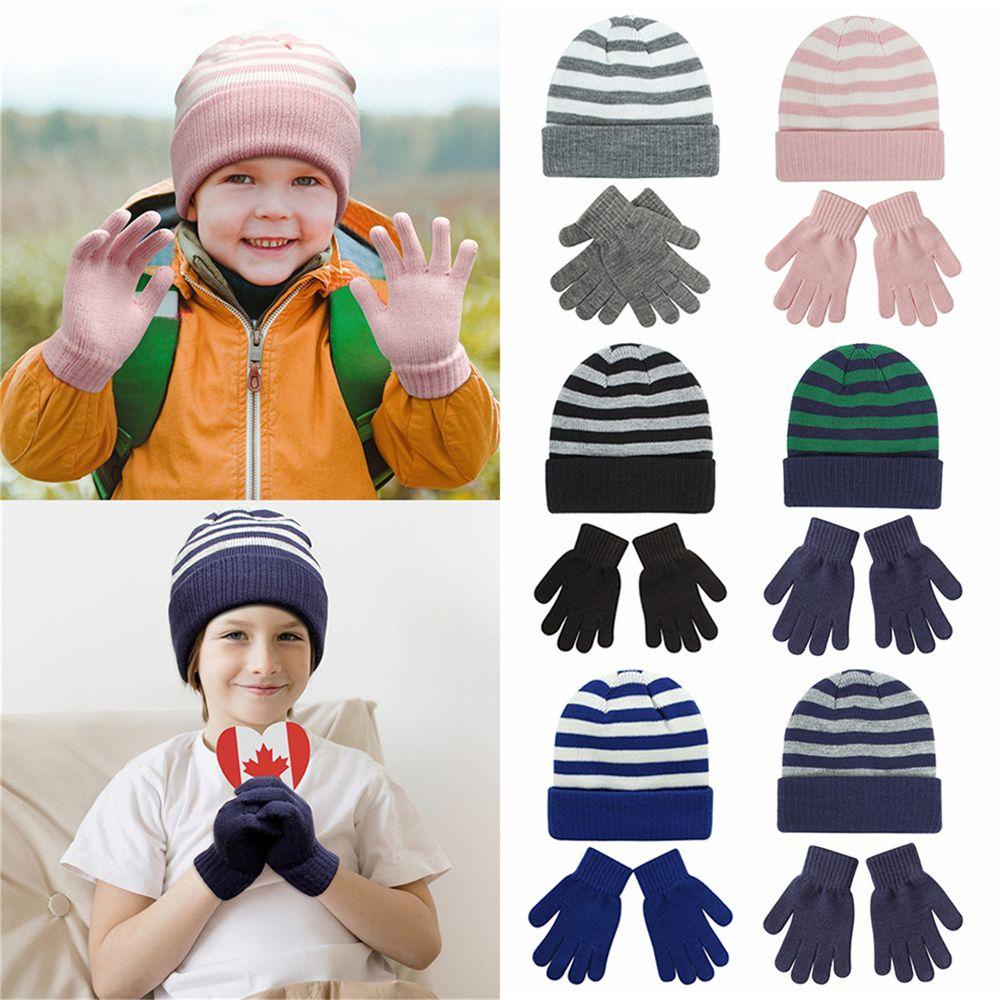 Găng Tay + Mũ + Găng Tay Giữ Ấm Mùa Đông Cho Bé MIHAN1