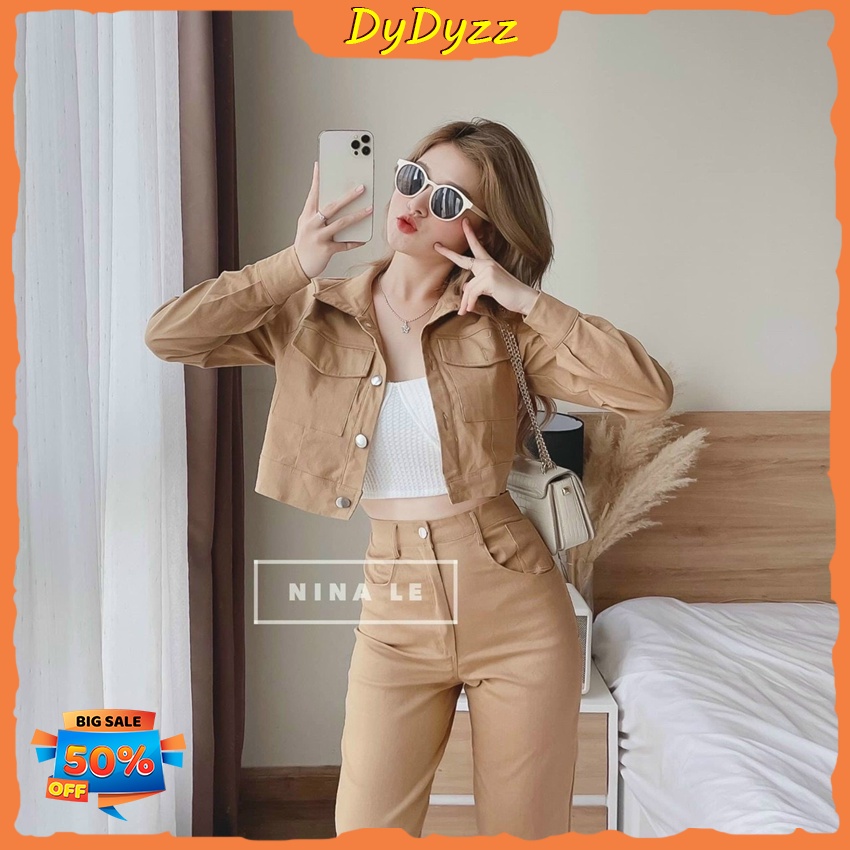 Set 3 Món Áo Bra Quần Tây Dài Kèm Áo Khoác Ngoài Siêu Thanh Lịch, Tôn Dáng Cho Nàng Đi Chơi, Dạo Phố