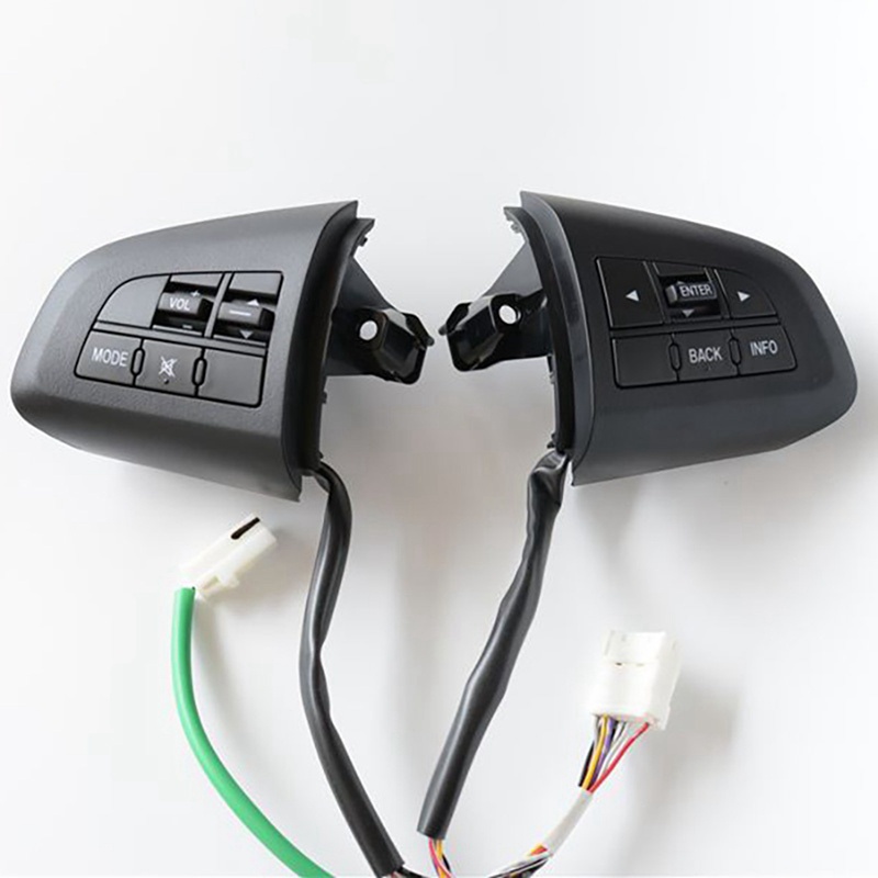 Set 2 Nút Bấm Điều Khiển Âm Lượng Đa Năng Cho Vô Lăng Xe Hơi Mazda 3 5 CX-5 CX-7