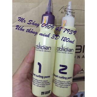 🌼Chính hãng 🌺Thuốc uốn tóc 3D Obsidian Smart Curling Perm ( uốn lạnh + uốn nóng) 120mlx2