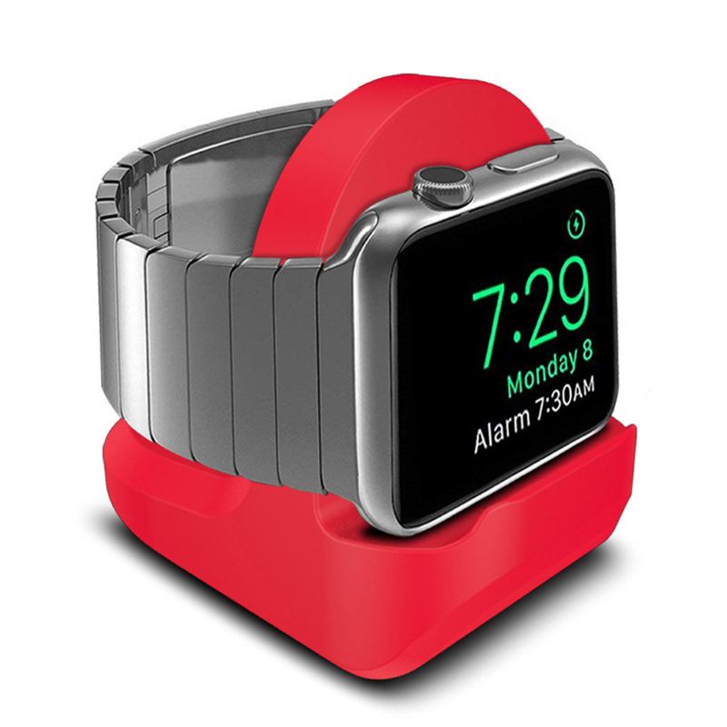 Đế Sạc Bằng Silicon Cho Đồng Hồ Apple Watch Series 1/2/3/4 42mm 38mm 40mm 44mm