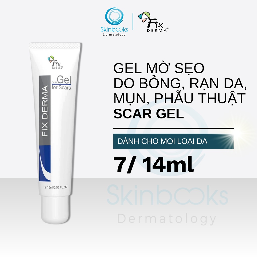 Kem Mờ Sẹo Fixderma Scar Giúp Làm Mờ Sẹo Thâm Do Mụn, Bỏng, Rạn Da, Vết Thương, Sau Phẫu Thuật 7ml và 15ml [Chính Hãng]