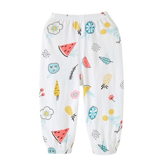 Quần ngủ cotton mỏng chống muỗi mùa hè cho bé