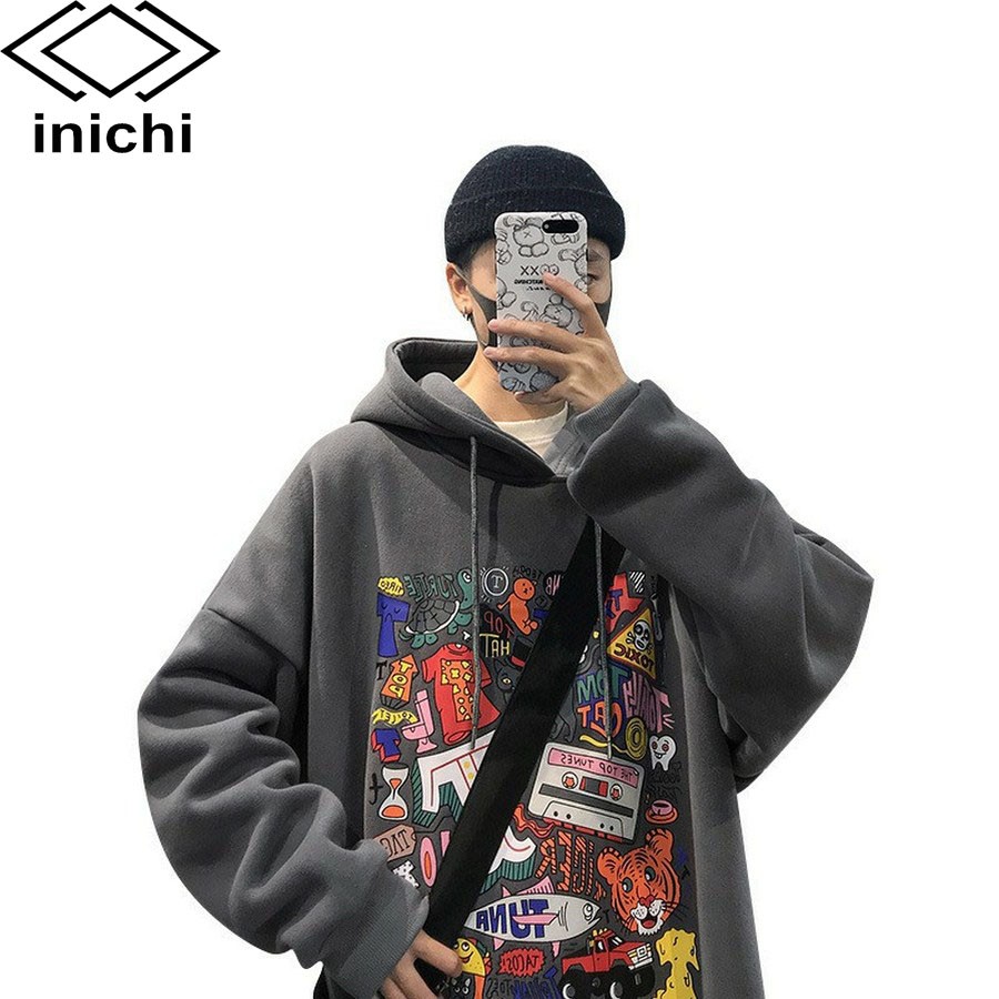Áo Hoodie Nam Nữ IC786 phong cách Harajuku cá tính chất nỉ cực hot trand - INICHI shop chuyên áo khoác nữ | BigBuy360 - bigbuy360.vn