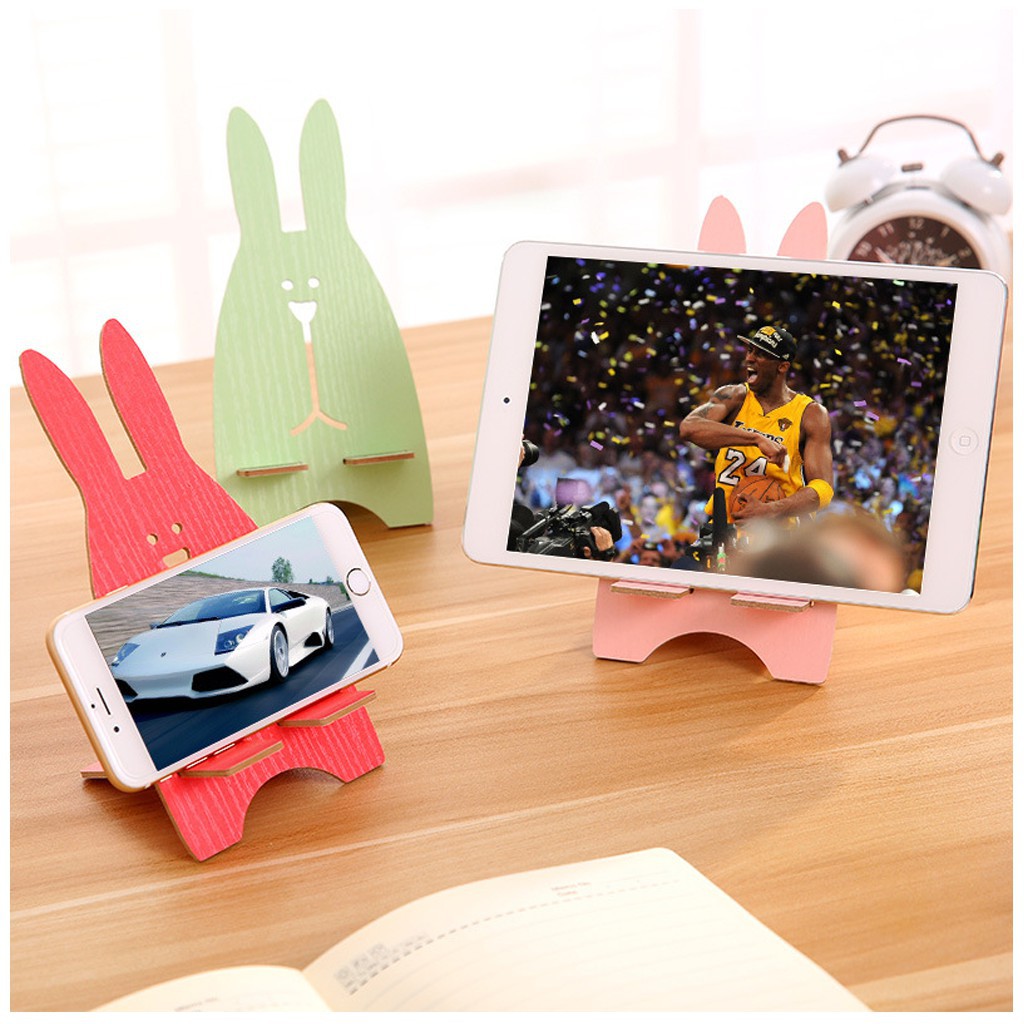 [SALE] Giá đỡ điện thoại, ipad hình thỏ bằng gỗ | BigBuy360 - bigbuy360.vn