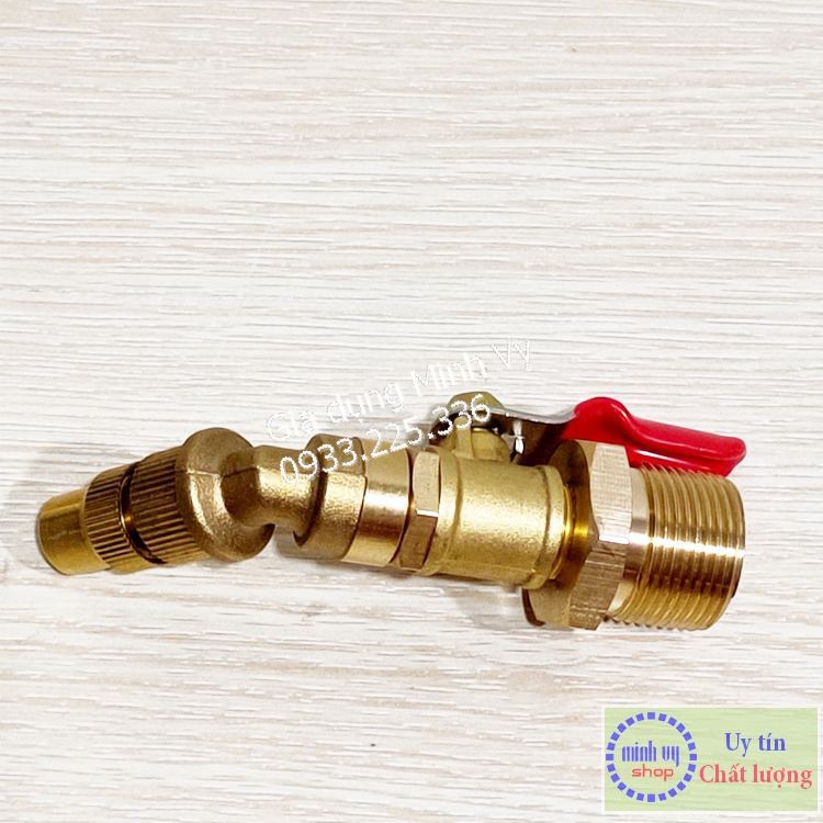 Đầu béc rửa máy lạnh điều hòa dùng cho máy rửa xe chỉnh áp - đầu chỉnh được - ngắn/cong