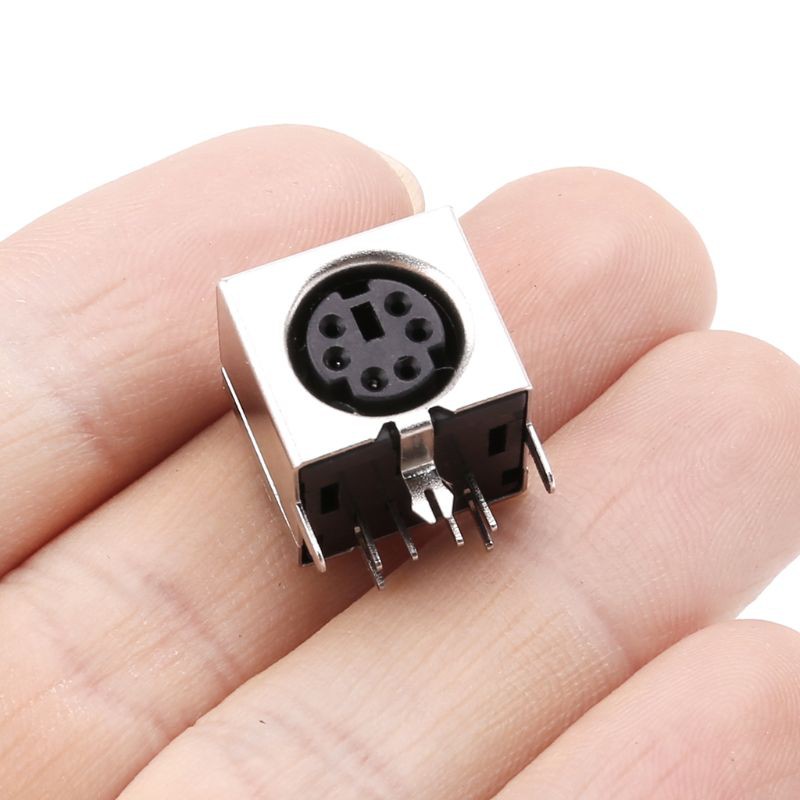 10 đầu nối bắn dây điện mini 6-pin DIN cho máy hàn ps-2 Female