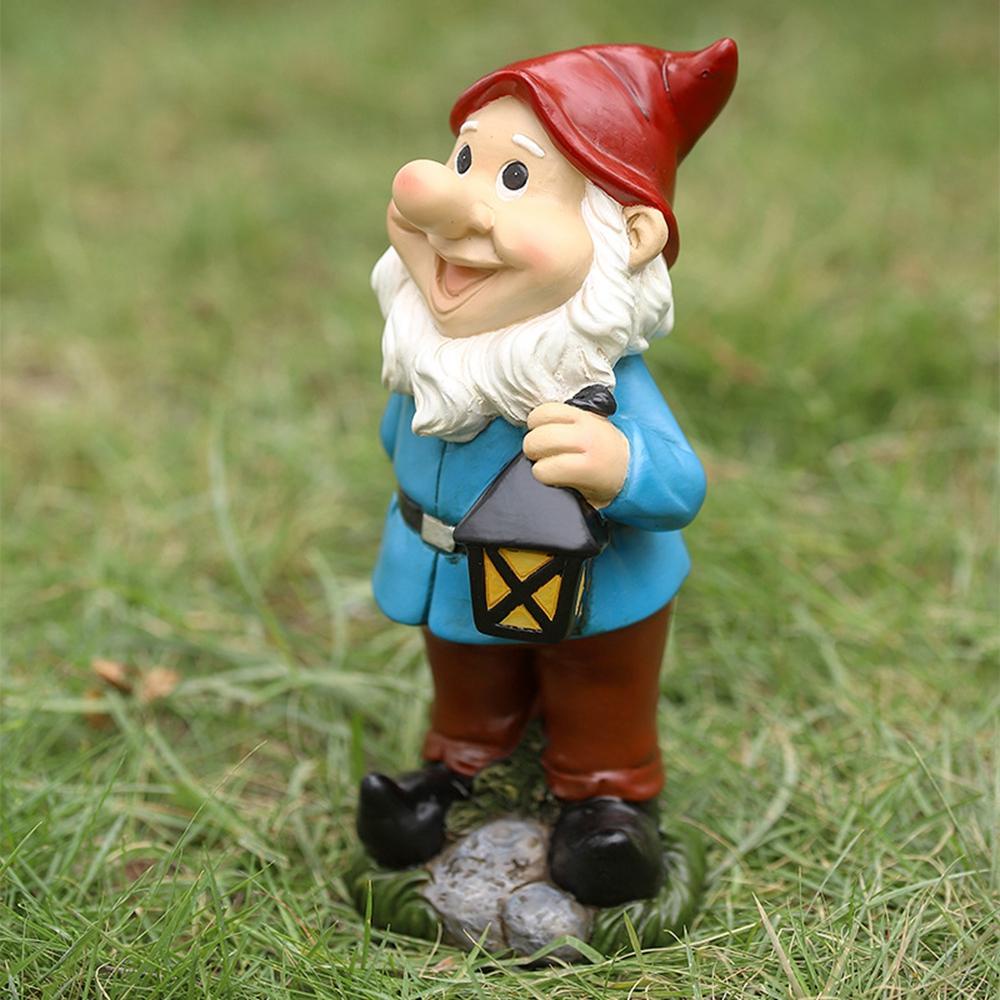 Mô Hình Chậu Hoa Gnomes Gnome Bằng Nhựa Resin Vui Nhộn Trang Trí Tiểu Cảnh