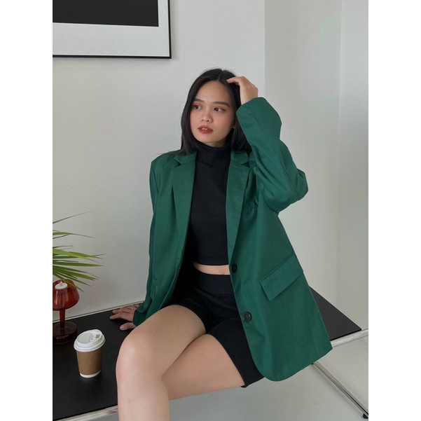 [Mã FAMARAL1 giảm 10K đơn 50K] Edna blazer - Khoác blazer trơn - Somalyng.studio