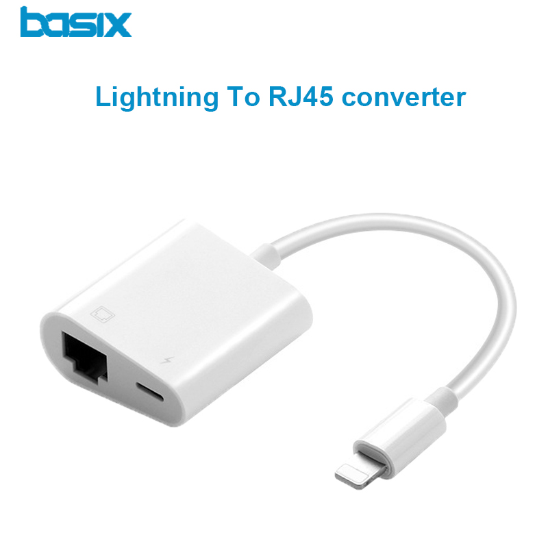 Cáp Chuyển Đổi Cổng Lightning Sang Cổng Mạng Lan Rj45 Cho Iphone 12 Apple 11pro Max Ipad Air4