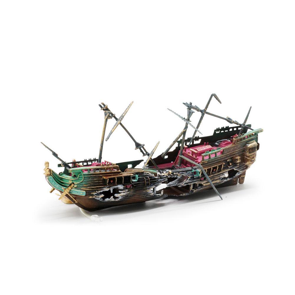 Mô Hình Tàu Đắm Cỡ Lớn H2S3 Trang Trí Bể Cá