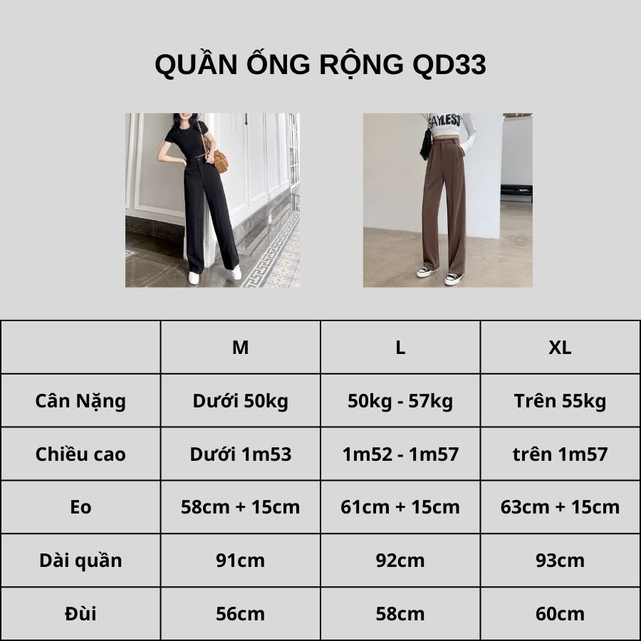 Quần Ống Rộng Zinti Dáng Suông Lưng Cao Cạp Thun Khóa Trước 3 màu Basic QD33