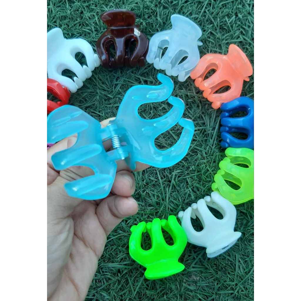 Lố 6 Kẹp càng cua 6 răng mix màu- hàng không gãy