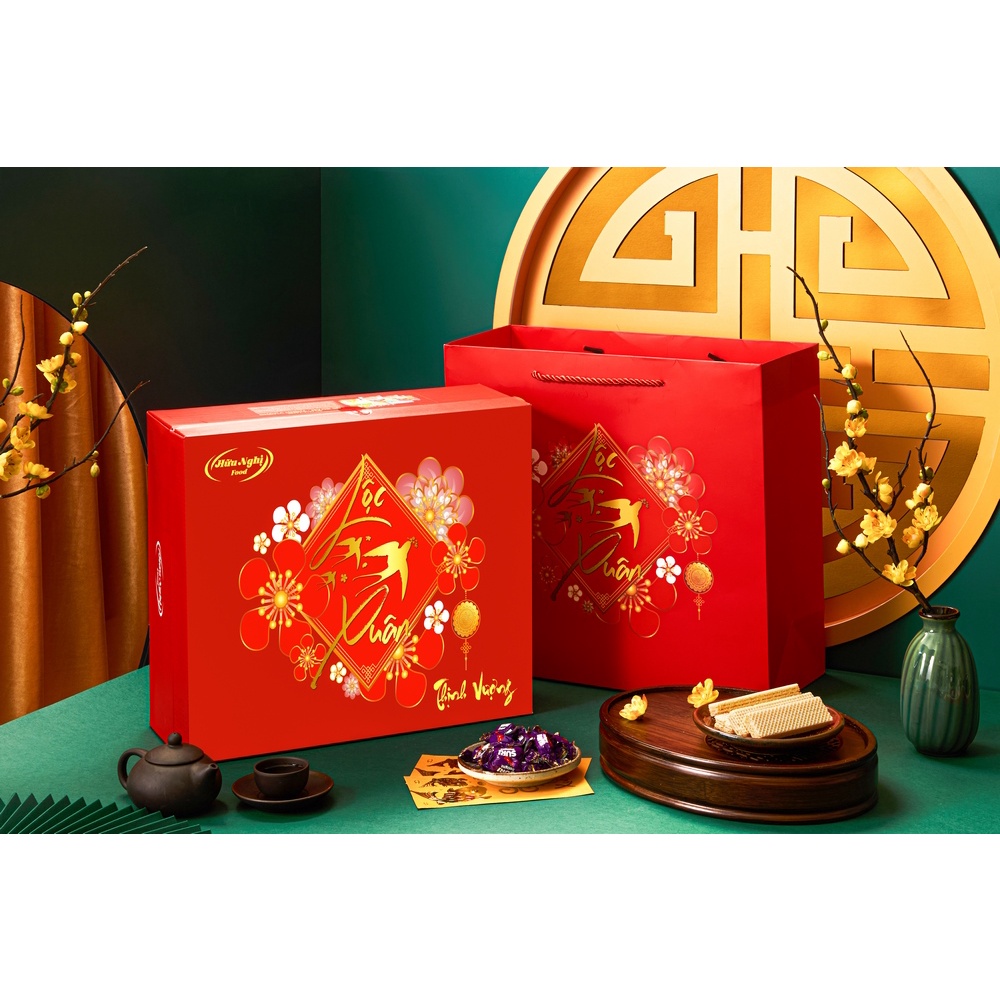 Hộp Quà Tết Hữu Nghị Lộc Xuân Thịnh Vượng 1075G | BigBuy360 - bigbuy360.vn